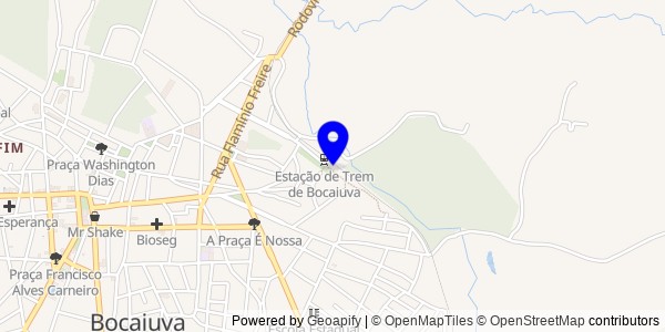 Mapa de Bocaiúva - Nutricionistas