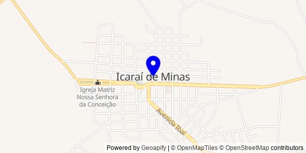 Mapa de Icaraí de Minas - Fisioterapeutas