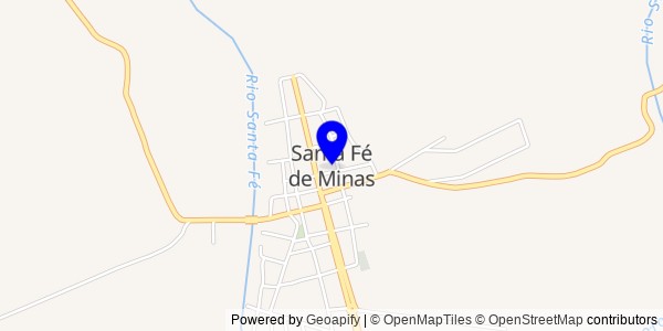 Mapa de Santa Fé de Minas - Nutricionistas
