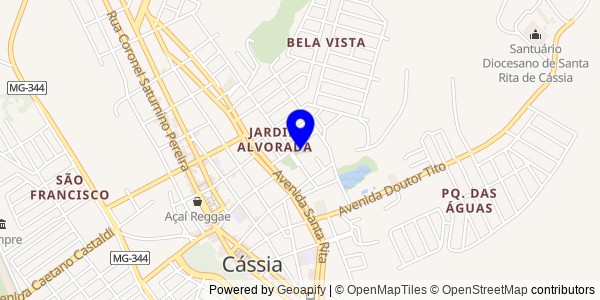 Mapa de Cássia - Nutricionistas