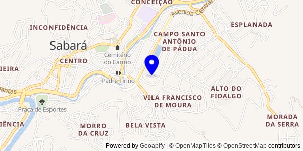 Mapa de Dom Viçoso - Nutricionistas