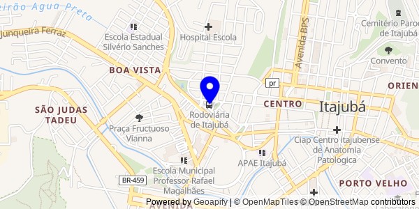 Mapa de Itajubá - Nutricionistas