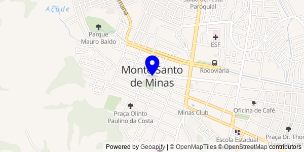 Mapa de Monte Santo de Minas - Fisioterapeutas
