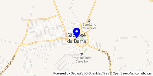 Mapa de São José da Barra - Fisioterapeutas