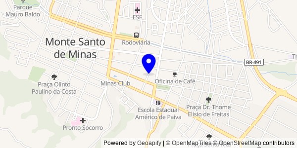 Mapa de Wenceslau Braz - Fisioterapeutas