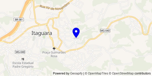 Mapa de Itaguara - Fisioterapeutas