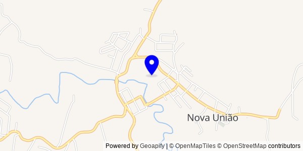 Mapa de Nova União - Fisioterapeutas