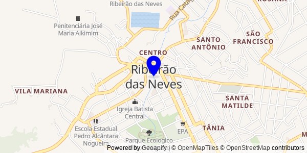 Mapa de Ribeirão das Neves - Fisioterapeutas