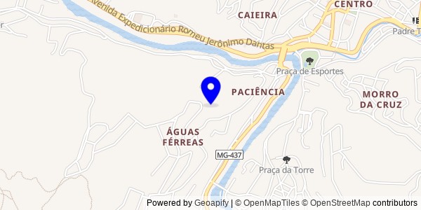 Mapa de Sabará - Fisioterapeutas