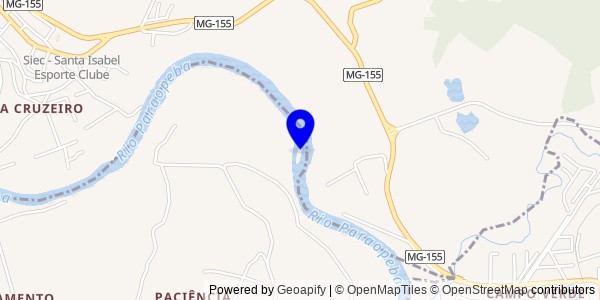 Mapa de São Joaquim de Bicas - Fisioterapeutas