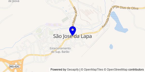 Mapa de São José da Lapa - Fisioterapeutas