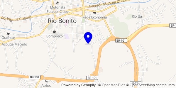 Mapa de Bonito - Fisioterapeutas