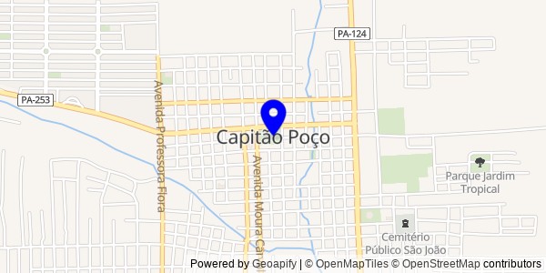 Mapa de Capitão Poço - Fisioterapeutas