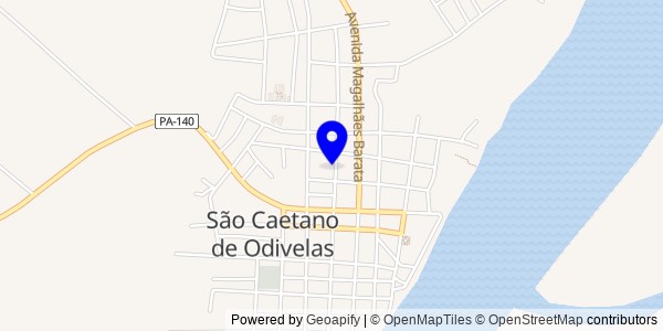 Mapa de São Caetano de Odivelas - Fisioterapeutas