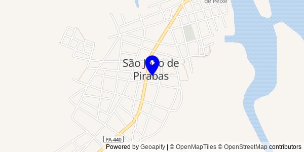 Mapa de São João de Pirabas - Fisioterapeutas