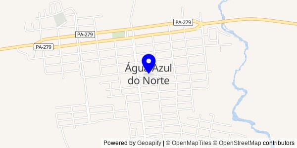 Mapa de Água Azul do Norte - Fisioterapeutas