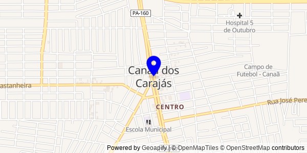 Mapa de Canaã dos Carajás - Nutricionistas