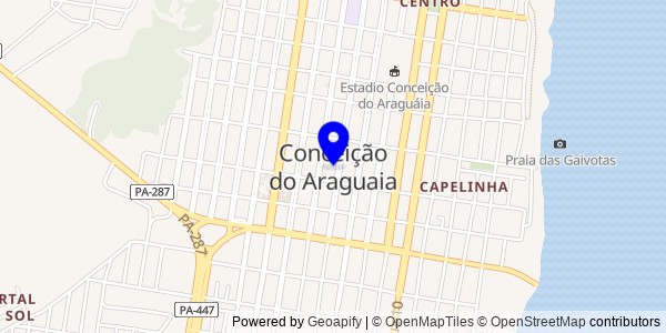 Mapa de Conceição do Araguaia - Nutricionistas