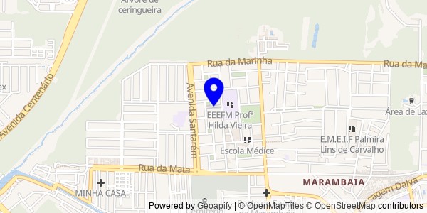 Mapa de Jacundá - Nutricionistas