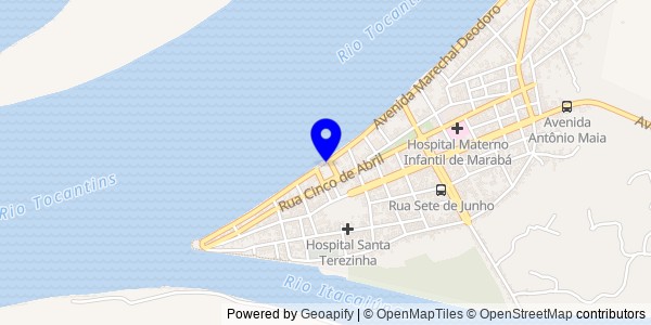 Mapa de Marabá - Nutricionistas