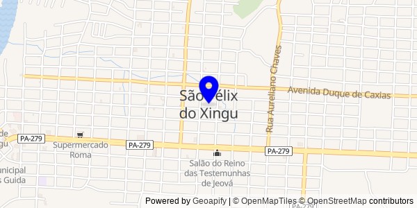Mapa de São Félix do Xingu - Fisioterapeutas