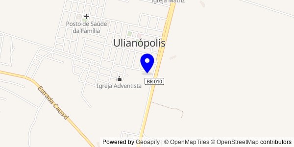 Mapa de Ulianópolis - Fisioterapeutas