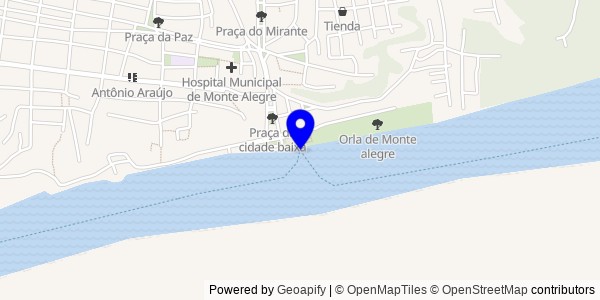 Mapa de Monte Alegre - Nutricionistas