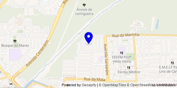 Mapa de Oriximiná - Fisioterapeutas