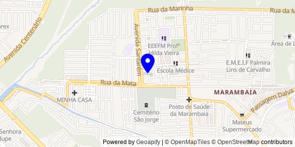 Mapa de Aveiro - Nutricionistas