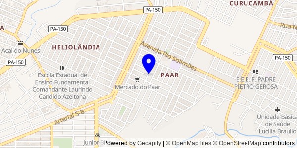 Mapa de Castanhal - Nutricionistas