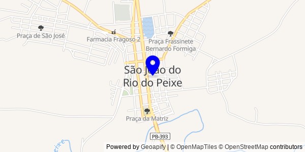 Mapa de São João do Rio do Peixe - Nutricionistas