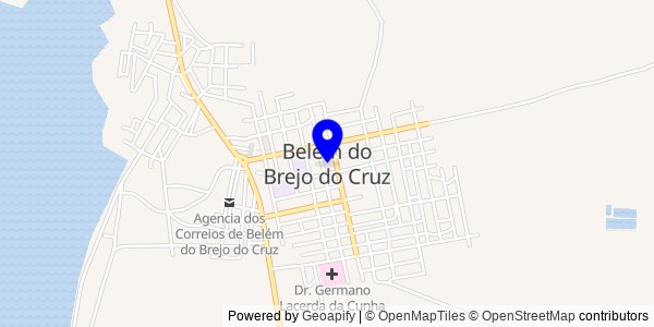 Mapa de Belém do Brejo do Cruz - Fisioterapeutas