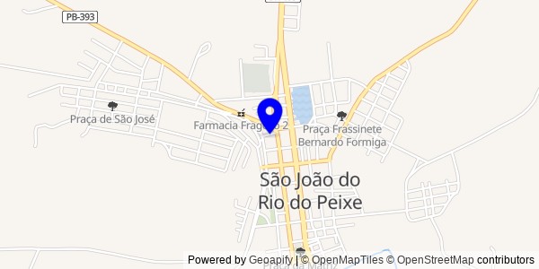 Mapa de Bernardino Batista - Fisioterapeutas