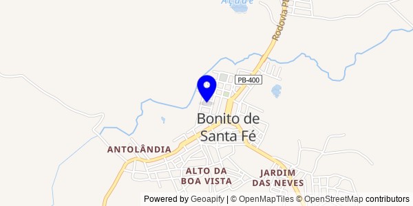 Mapa de Bonito de Santa Fé - Nutricionistas