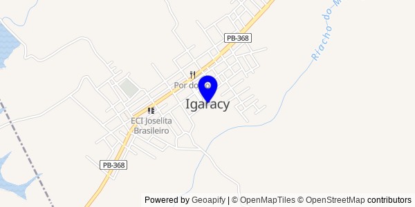 Mapa de Igaracy - Nutricionistas