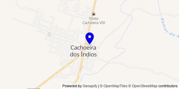 Mapa de Cachoeira dos Índios - Fisioterapeutas