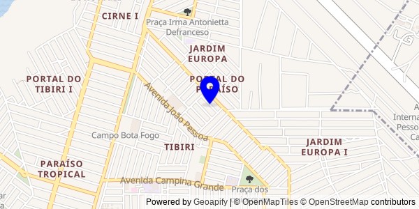 Mapa de Carrapateira - Nutricionistas