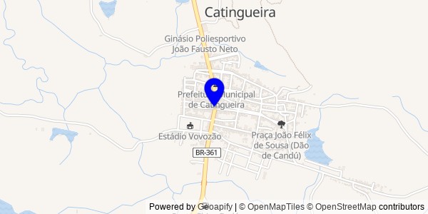 Mapa de Catingueira - Nutricionistas