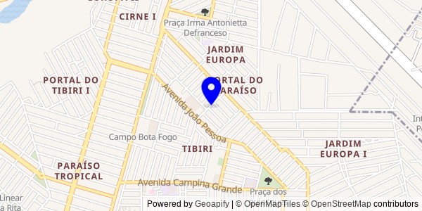 Mapa de Ibiara - Nutricionistas