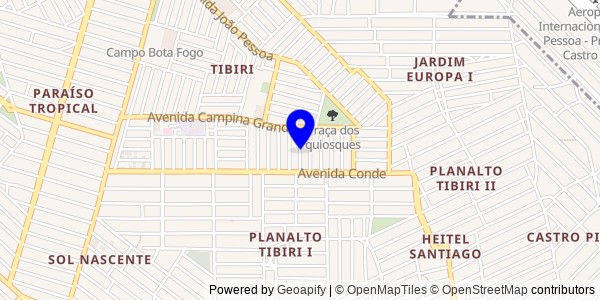 Mapa de Nazarezinho - Nutricionistas