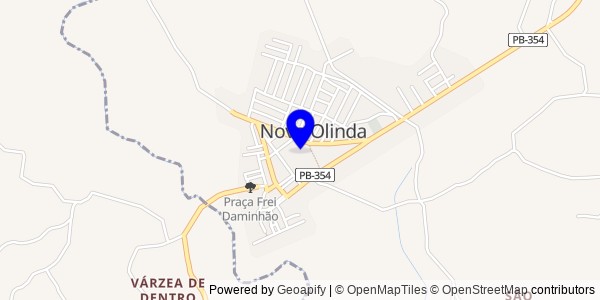 Mapa de Nova Olinda - Nutricionistas