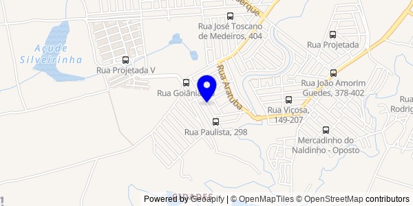 Mapa de Paulista - Nutricionistas