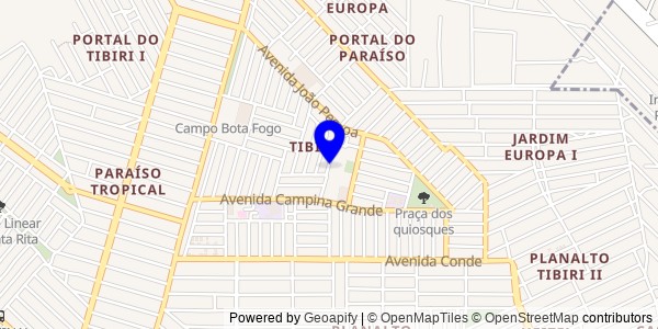 Mapa de Pombal - Nutricionistas