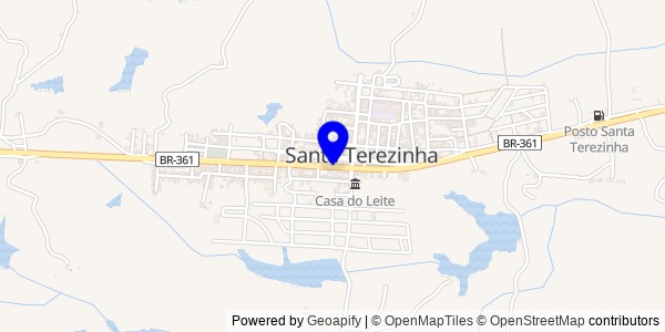 Mapa de Santa Teresinha - Fisioterapeutas