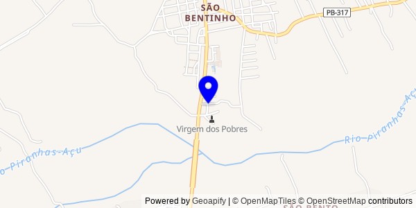 Mapa de São Bentinho - Fisioterapeutas