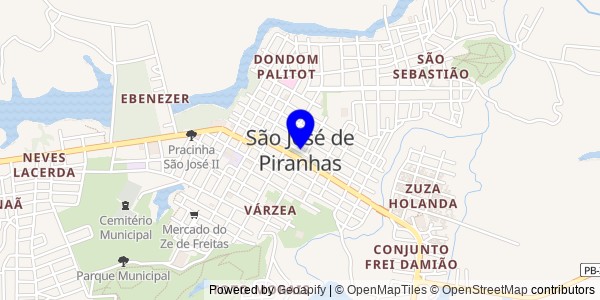 Mapa de São José de Piranhas - Fisioterapeutas