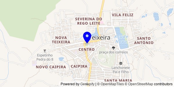 Mapa de Teixeira - Fisioterapeutas