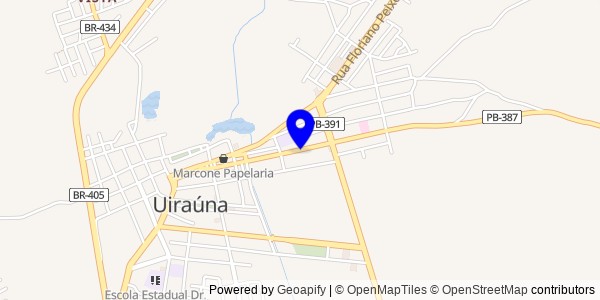 Mapa de Uiraúna - Nutricionistas