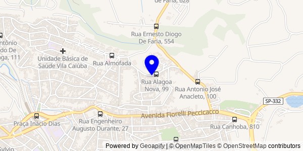 Mapa de Alagoa Nova - Nutricionistas