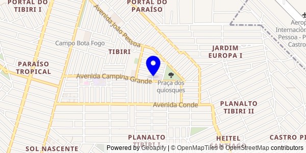 Mapa de Alagoinha - Fisioterapeutas